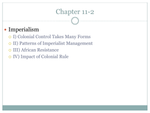 Chapter 11-2 Imperialism 