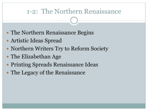 1-2:  The Northern Renaissance