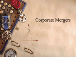 Corporate Mergers
