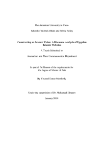 The American University in Cairo A Thesis Submitted to