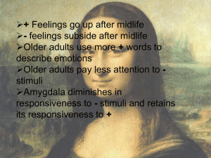 + - describe emotions stimuli