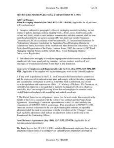 Document No. FBM048 7/25/06 Flowdowns for MARESPA&amp;E/MSPA, Contract N00030-06-C-0051