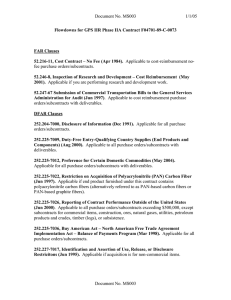 Document No. MS003 1/1/05 Flowdowns for GPS IIR Phase IIA Contract F04701-89-C-0073