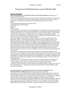 Document No. MS013 2/15/05 Flowdowns for GPS IIR Modernization Contract F04701-00-C-0006