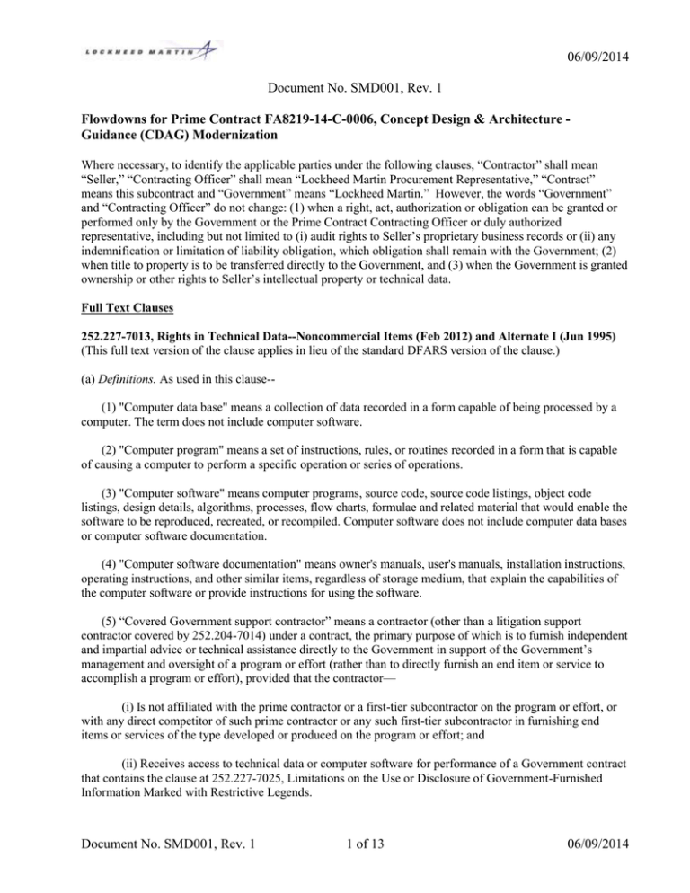 06/09/2014 Document No. SMD001, Rev. 1