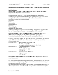 Document No. SN003 Revised 5/5/10