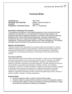 Technical Writer