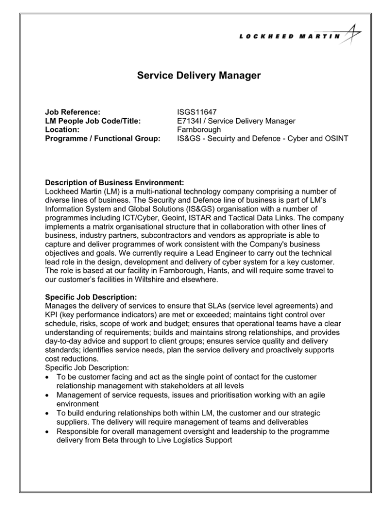 service-delivery-manager