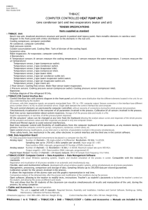 THBA2C COMPUTER CONTROLLED HEAT PUMP UNIT