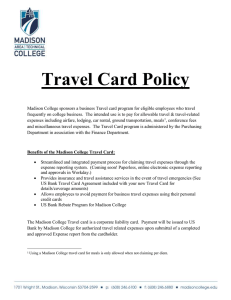 Travel Card Policy