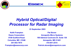 Hybrid Optical/Digital Processor for Radar Imaging