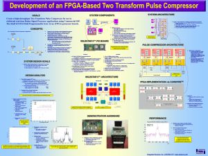 Development of an FPGA-Based Two Transform Pulse Compressor