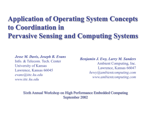 Application of Operating System Concepts to Coordination in