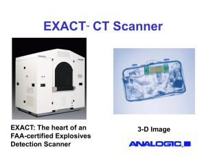 EXACT CT Scanner EXACT: The heart of an 3-D Image