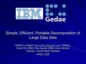 Simple, Efficient, Portable Decomposition of Large Data Sets