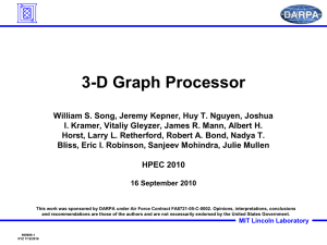3-D Graph Processor