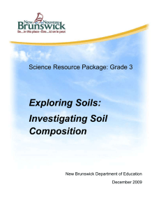 Exploring Soils: Investigating Soil Composition