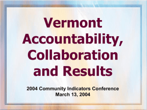 Vermont Accountability, Collaboration and Results