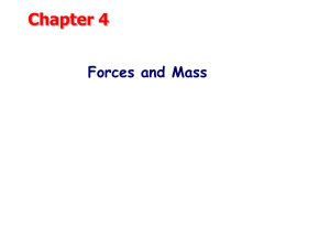 Chapter 4 Forces and Mass