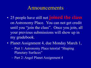 Announcements joined the class