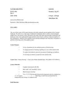 NATURE DRAWING  Fall 2016 ENVS 170A
