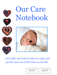 Our Care  Notebook