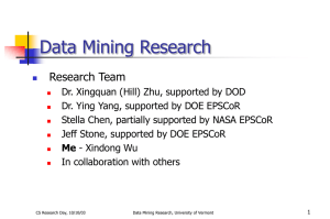Data Mining Research Research Team