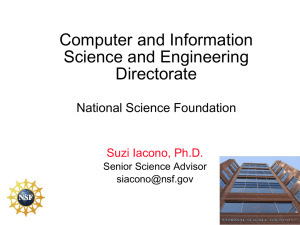 Computer and Information Science and Engineering Directorate National Science Foundation