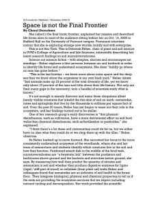 Space is not the Final Frontier