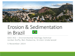 Erosion &amp; Sedimentation in Brazil