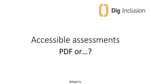 Accessible assessments PDF or…? @DigA11y