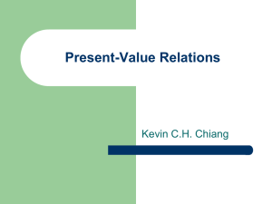 Present-Value Relations Kevin C.H. Chiang