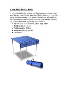 Camp Time Roll-A- Table