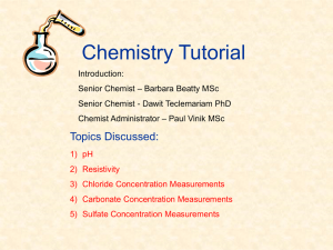 Chemistry Tutorial