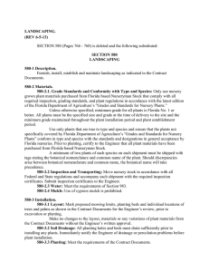 LANDSCAPING. (REV 6-5-13) SECTION 580 LANDSCAPING