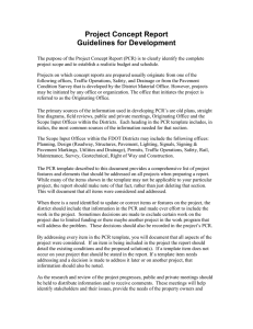 Project Concept Report Guidelines for Development