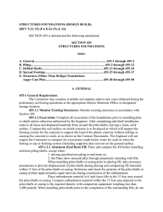 STRUCTURES FOUNDATIONS (DESIGN BUILD). (REV 9-21-15) (FA 8-24-15) (1-16) SECTION 455 STRUCTURES FOUNDATIONS