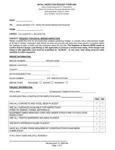 INITIAL  INSPECTION REQUEST FORM 2009