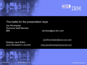 The battle for the presentation layer