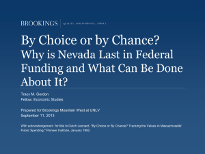 By Choice or by Chance? Why is Nevada Last in Federal