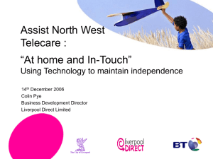Assist North West Telecare : “At home and In-Touch”