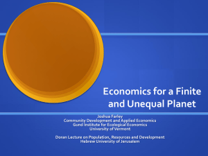 Economics for a Finite and Unequal Planet