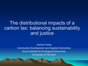 The distributional impacts of a carbon tax: balancing sustainability and justice