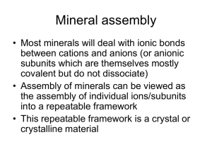 Mineral assembly