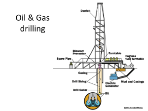 Oil &amp; Gas drilling