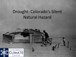 Drought: Colorado’s Silent Natural Hazard
