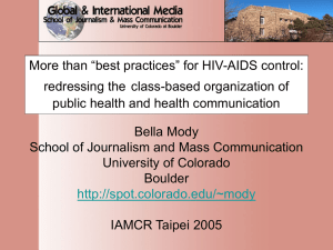 More than “best practices” for HIV-AIDS control:
