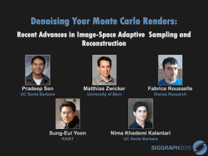 Denoising Your Monte Carlo Renders: Reconstruction PRADEE