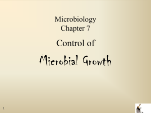 Microbial Growth Control of Microbiology Chapter 7