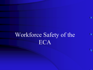 Workforce Safety of the ECA